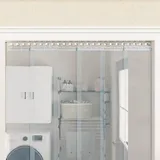 vidaXL Klemmleisten 6 STK., Klemmschiene für Streifenvorhang, Pendelleiste Einfache Montage, Streifenvorhang Zubehör Streifenvorhang Leiste, Silbern Edelstahl