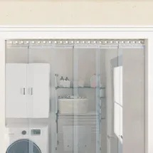 vidaXL Klemmleisten 6 STK., Klemmschiene für Streifenvorhang, Pendelleiste Einfache Montage, Streifenvorhang Zubehör Streifenvorhang Leiste, Silbern Edelstahl