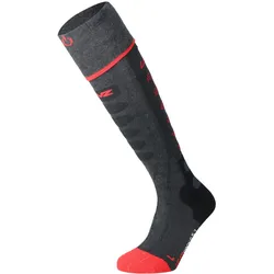 Lenz beheizbare Socken 5.1 Toe Cap, anthrazit-rot, 45/47