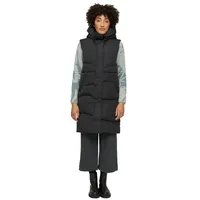 Mazine Winterjacke WANDA VEST Schwarz Vegane Damen Winterweste schwarz