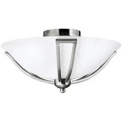 Bolla 2-flammige Deckenleuchte - Gebürstetes Nickel - HK-BOLLA-F