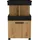 Forte Barschrank Homebar 50,2 x 88,5 x 41 cm Artisan Eiche/Schwarzeiche