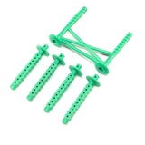 LOSI Rear Body Support and Body Posts, Green: LMT