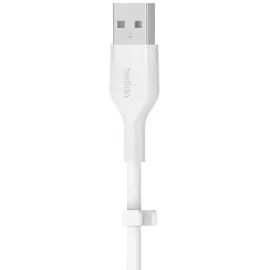 Belkin BoostCharge Flex USB-A Kabel mit Lightning Connector 2 m, Weiß