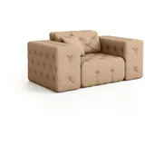 Fun Möbel Sessel Designersessel Chantal In Stoff Opera Velvet Beige