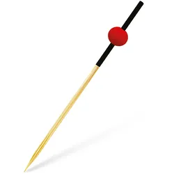 VEPATIM 400 Fingerfood-Spieß - rote Perle 70 mm stabil und splitterfrei