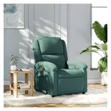 vidaXL Relaxsessel Dunkelgrün Samt 86,5 x 99,5 x 86,5 cm Grün mit verstellbarer Rückenlehne