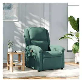 vidaXL Relaxsessel Dunkelgrün Samt 86,5 x 99,5 x 86,5 cm Grün mit verstellbarer Rückenlehne