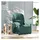 vidaXL Relaxsessel Dunkelgrün Samt 86,5 x 99,5 x 86,5 cm Grün mit verstellbarer Rückenlehne
