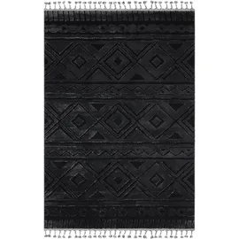 OTTO home Bonvo Fransenteppich 60 x 90 cm Schwarz