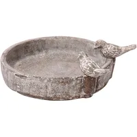 Dobar Vogeltränke Pool-Oase 24,5 x 24,5 x 5,5 cm Grau