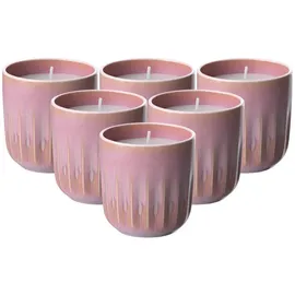 Villeroy & Boch Perlemor Home Coral Duftkerzen Sunkissed 6 St. rosa