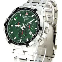 Swiss Alpine Military Star Fighter Chrono Edelstahl 46 mm SAM7043.9134