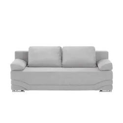 Schlafsofa  Venice , silber , Maße (cm): B: 202 H: 93 T: 97