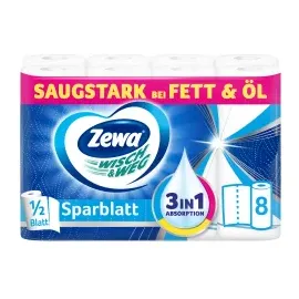 Zewa Küchenrolle Wisch&Weg 2-lagig 8 x 74 Blatt