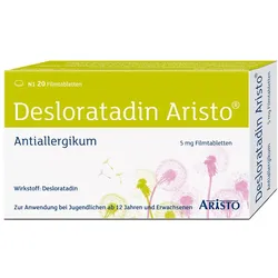 Desloratadin Aristo 5mg  Antihistaminikum 20 St