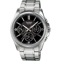 Casio Herren Uhr Casio MTP-1375D-1ADF - Silber/Schwarz