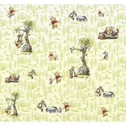 KOMAR Vliestapete »Winnie Pooh Friends«, bunt, glatt