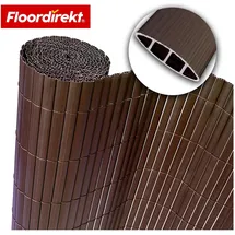 Floordirekt PVC Sichtschutzzaun 150 x 500 cm Braun