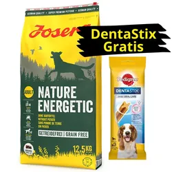 JOSERA Nature Energetic - Grain Free 12,5kg + PEDIGREE DentaStix GRATIS!