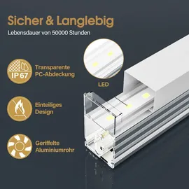 Barberpub Hexagon LED Garage Light, 3 einstellbare Helligkeitsstufen, LP004/dimmbar, Aluminiumrahmen - Weiß