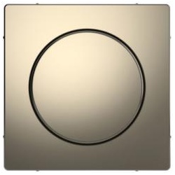Merten  Zentralplatte mit Drehknopf, System Design, Nickelmetallic