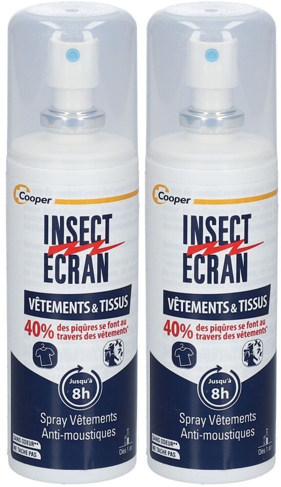 INSECT ÉCRAN Spray Vêtements & Tissus 2x100 ml liquide