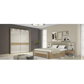 Home Affaire Bettschubkasten HOME AFFAIRE "Gala, Schublade auf Rollen für ausreichend Stauraum unter dem Bett", braun (pacific walnut), B:195cm H:20cm T:72cm, Spanplatte, Schubladen, Bettschubkasten, Ergänzung für die Betten Gala, passend für beide Liegeflächen