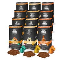 Nespresso kompatible Kaffee Kapseln (40xHaselnuss, 40xVanille, 40xKaramel Pack), Intensität 5/5, 12 x 10 Kapseln