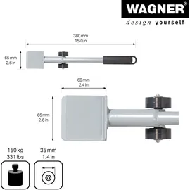 Wagner Rollbrett Stahl 38 cm blau