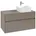 Waschbeckenunterschrank 1000x548x500 mm, 2 Auszüge , für Waschbecken rechts, C04000, Farbe: Front/Korpus: Truffle Grey, Griff: Truffle Grey