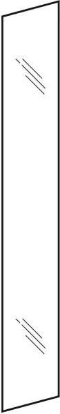 Geberit Spiegelglas Abdeckung innen, Option Spiegelschrank Plus, Modell 800361, 595175000 595175000