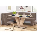 Home Affaire Eckbank 222 x 89 x 162 cm cappuccino