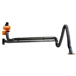 Abluftset mit Absaugarm 6m Schlauchausführung / einteiliger Ausleger ø150mm