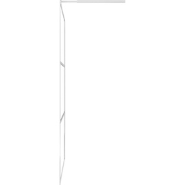 vidaXL Begehbare Duschwand mit voll mattiertem ESG-Glas 100x195 cm