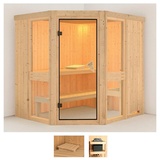 KARIBU Sauna »Aline 1«, (Set), beige