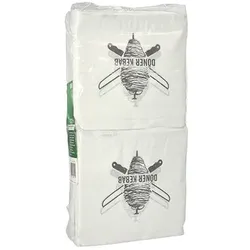 PAPSTAR 1000 Döner-Kebab-Tüten, Pergament-Ersatz 16 cm x 16 cm weiss fettdicht