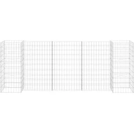 furnicato H-förmiger Gabionen-Pflanzkorb 260 x 40 x 100 cm