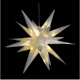 Mojawo 3D Weihnachtsstern 100 cm weiß