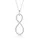 ELLI PREMIUM Halskette Infinity Weiß 925 Sterling Silber mit Kristall