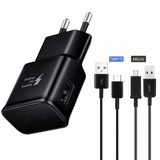 USB C Ladegerät mit 2 Ladekabel für Samsung Galaxy A31 Schnellladegerät Ladeadapter Typ C Netzteil