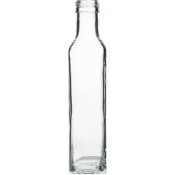 Glasflasche eckig - 250ml