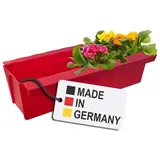 Buri Europaletten Blumenkasten Rot Pflanzkasten zum An- & Einhängen Blumentopf