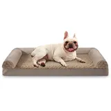 FURTIME Orthopädisches Hundebett Mittelgroße Ergonomisches Hundekissen - 72x59cm Hundesofa Waschbares Hundekissen mit Abnehmbarem rutschfest Fütterung Schaumstoff Hundebett Orthopädisch