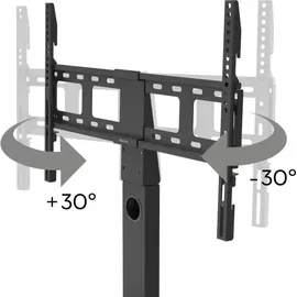 Hama TV-Standfuß 165 cm Schwarz Glas/Metall