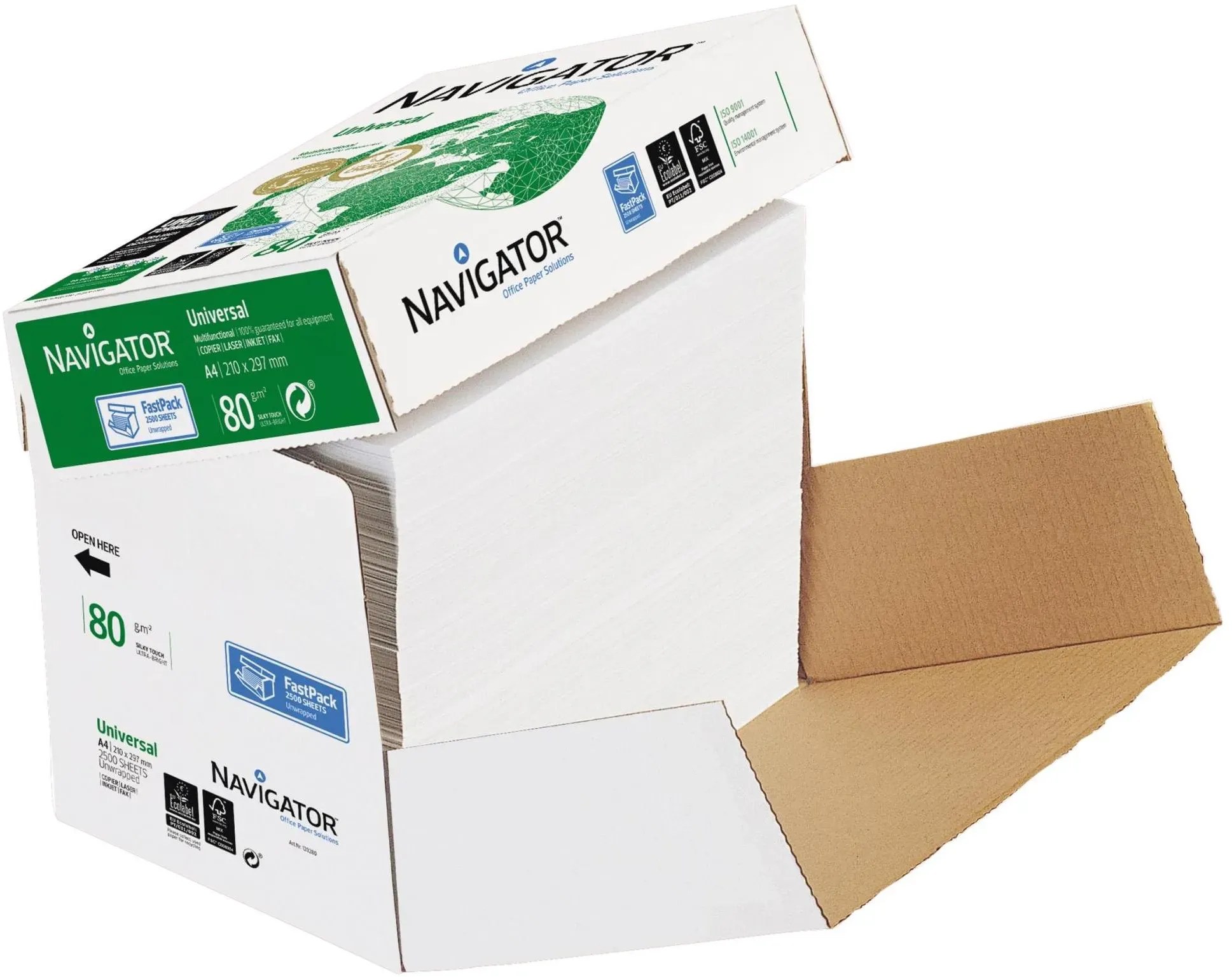 navigator kopierpapier a4 80 g 2500 blatt