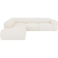 vente-unique Großes Ecksofa mit Recamiere mit Rückenlehne - POGNI von Maison Céphy