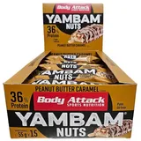 Body Attack YamBam NUTS Brownie White Chocolate Riegel 15 x 55 g