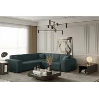 Fun Möbel Ecksofa Designersofa CELES in Stoff Scala Petrol