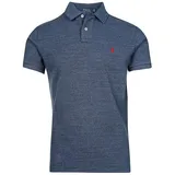 Ralph Lauren Polo Ralph Lauren Herren. Polo-Shirt blau meliert Slim Fit, blau, NOS